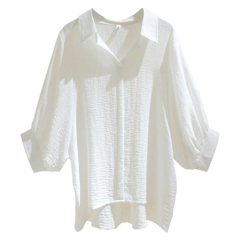 Women Spring Summer Style Chiffon Blouses Shirts Lady Casual Three Quarter Sleeve White Blusas Tops DF2974 210609, Pink
Women Spring Summer Style Chiffon Blouses Shirts Lady Casual Three Quarter Sleeve White Blusas Tops DF2974 210609, Pink
