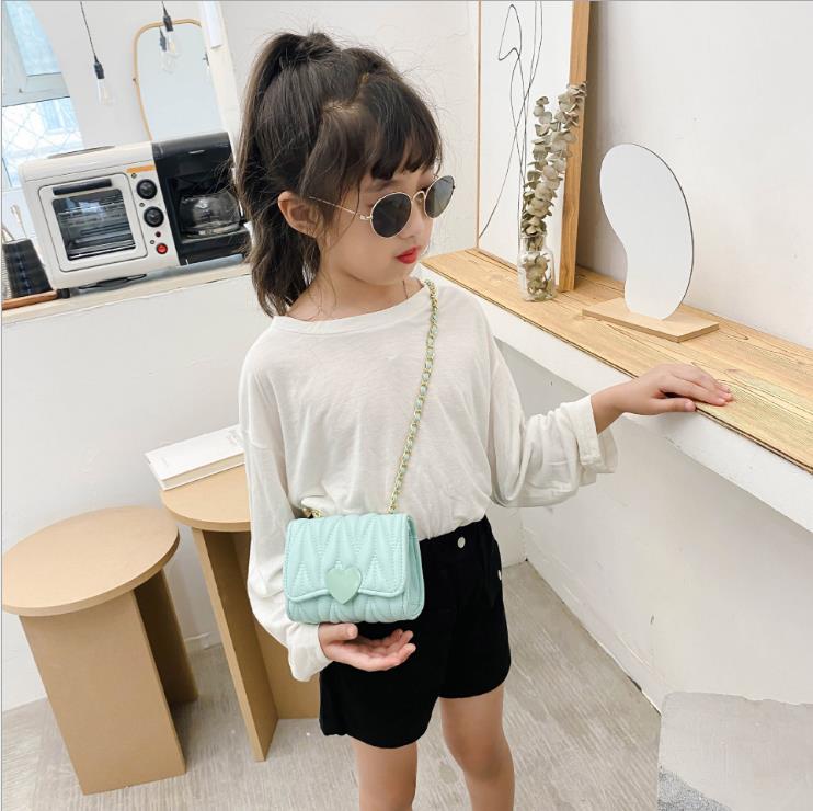 Baby Bag Girls Messenger PU Handbag Fashion Princess Shoulder Bags Clutch Purse Lovely Accessories 6 Colors Optional BT6653