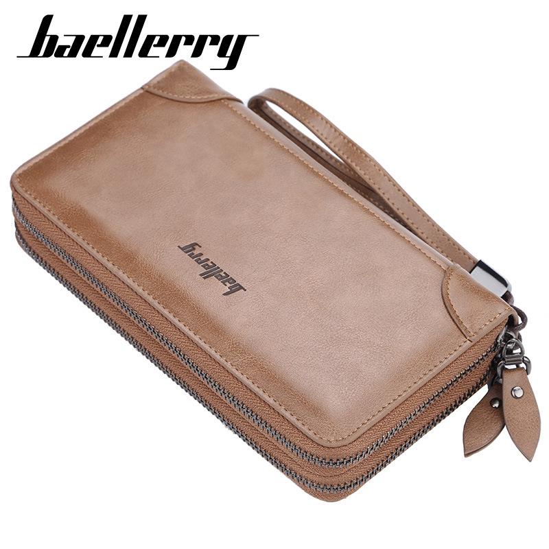 Wallets Seagloca Men's Wallet Long Clutch Bag Men Retro Double Zipper Coin Purse, Black
Wallets Seagloca Men's Wallet Long Clutch Bag Men Retro Double Zipper Coin Purse, Black