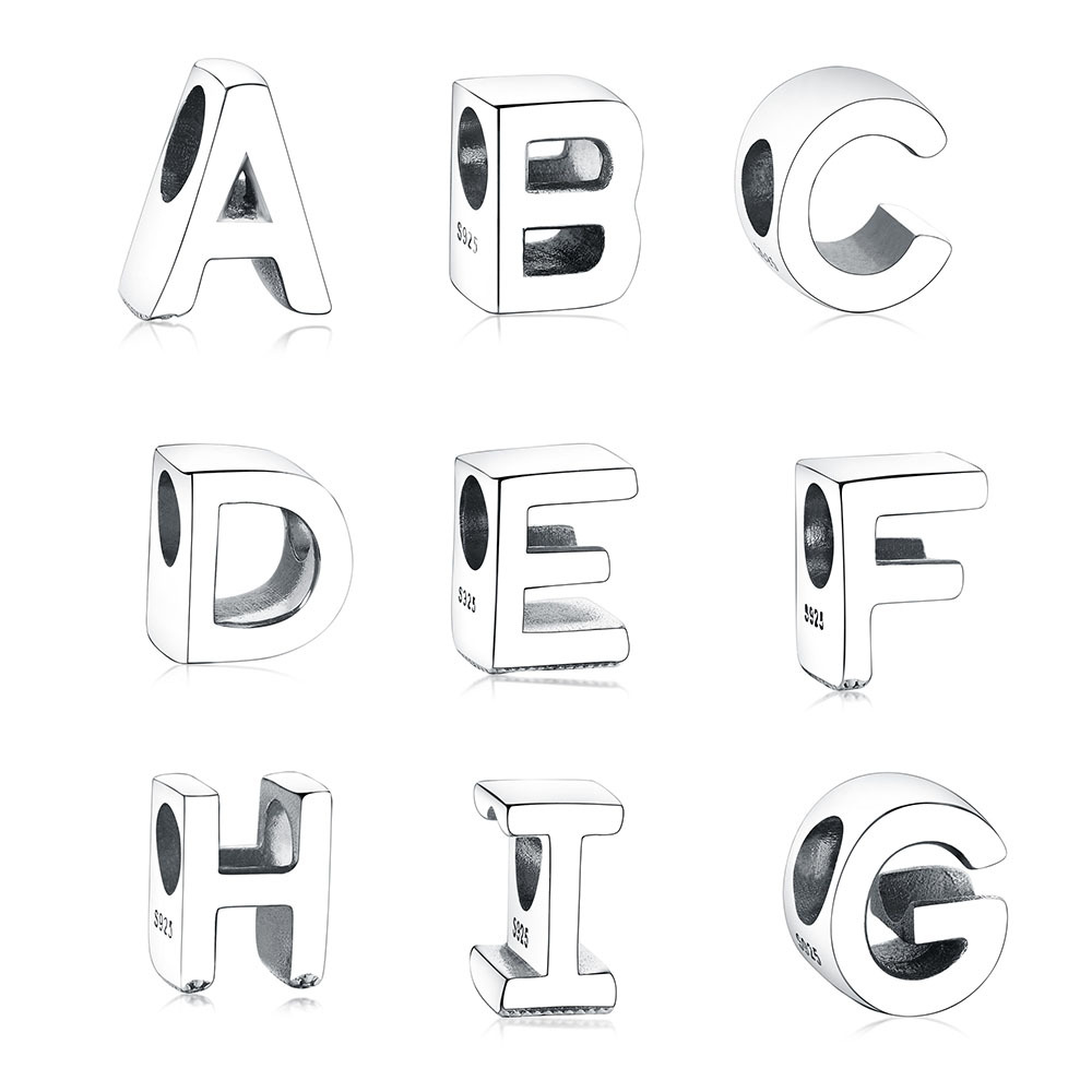 Fit Original Pandora Charm Bracelet Fashion DIY Jewelry berloque Dropshiping 925 Sterling Silver Alphabet Letter Charm Beads Q0531
Fit Original Pandora Charm Bracelet Fashion DIY Jewelry berloque Dropshiping 925 Sterling Silver Alphabet Letter Charm Beads Q0531