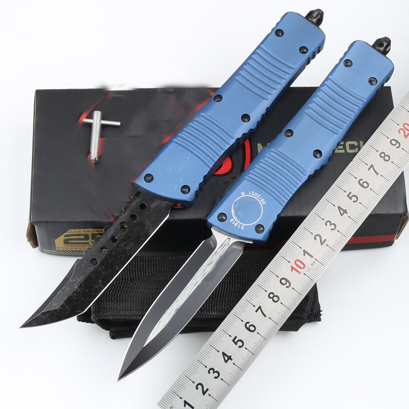 OTF Double Action Knife D2 Steel Camping Hunting Aluminum T6160 Outdoor EDC Self-Defense Tactical Rescue Tools Aluminum Alloy Handle Survival Knives
OTF Double Action Knife D2 Steel Camping Hunting Aluminum T6160 Outdoor EDC Self-Defense Tactical Rescue Tools Aluminum Alloy Handle Survival Knives