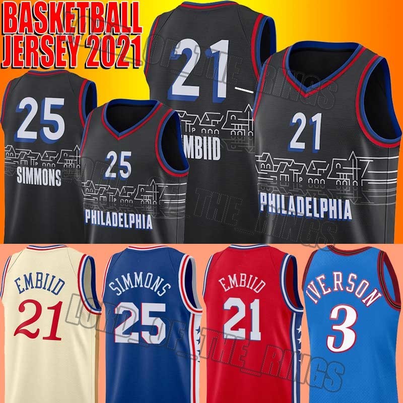 Throwback Allen 3 Iverson Jersey Joel 21 Embiid Jersey Ben 25 Simmons Jerseys Stitched Basketball City Jerseys
Throwback Allen 3 Iverson Jersey Joel 21 Embiid Jersey Ben 25 Simmons Jerseys Stitched Basketball City Jerseys