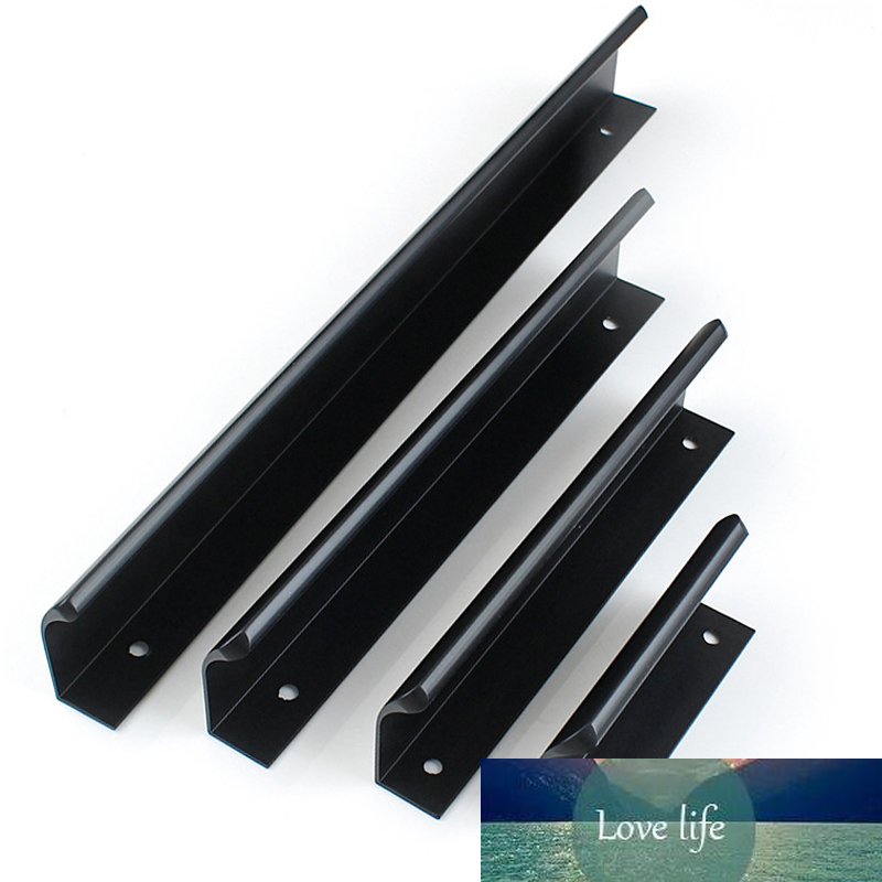 Hidden Cabinet Handles Zinc Alloy Kitchen Cupboard Pulls Drawer Knobs Bedroom Door Furniture Handle Hardware