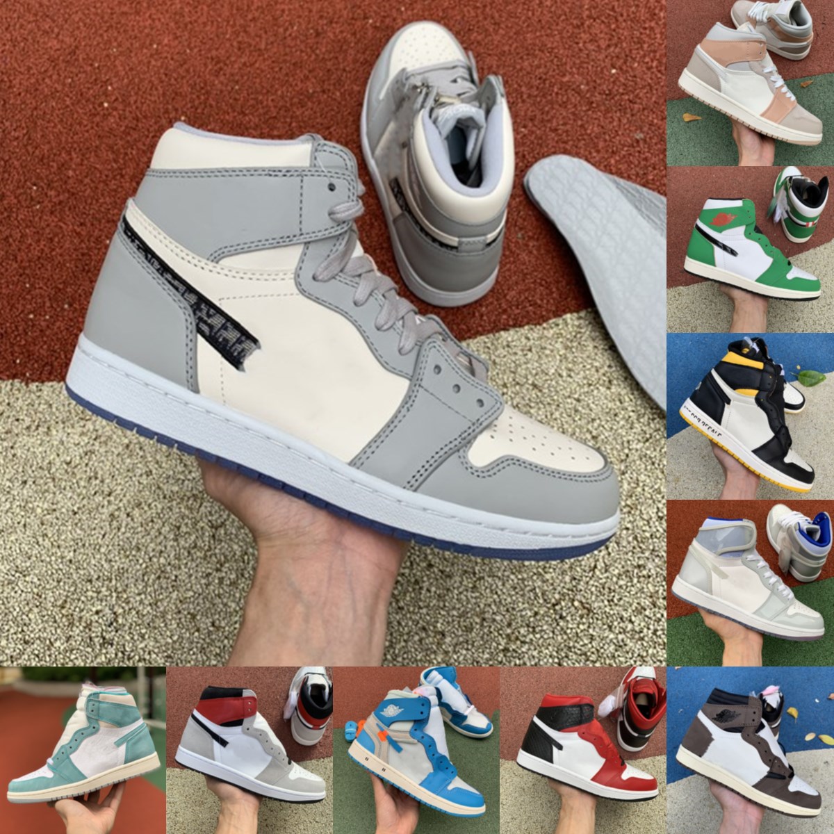 2021 High 1 1s Basketball Shoes Men Women Milan Tie Dye OG Bio Hack Blue UNC Patent Red White Chicago BLACK ROYAL TWIST Green Toe Designers, 49
2021 High 1 1s Basketball Shoes Men Women Milan Tie Dye OG Bio Hack Blue UNC Patent Red White Chicago BLACK ROYAL TWIST Green Toe Designers, 49