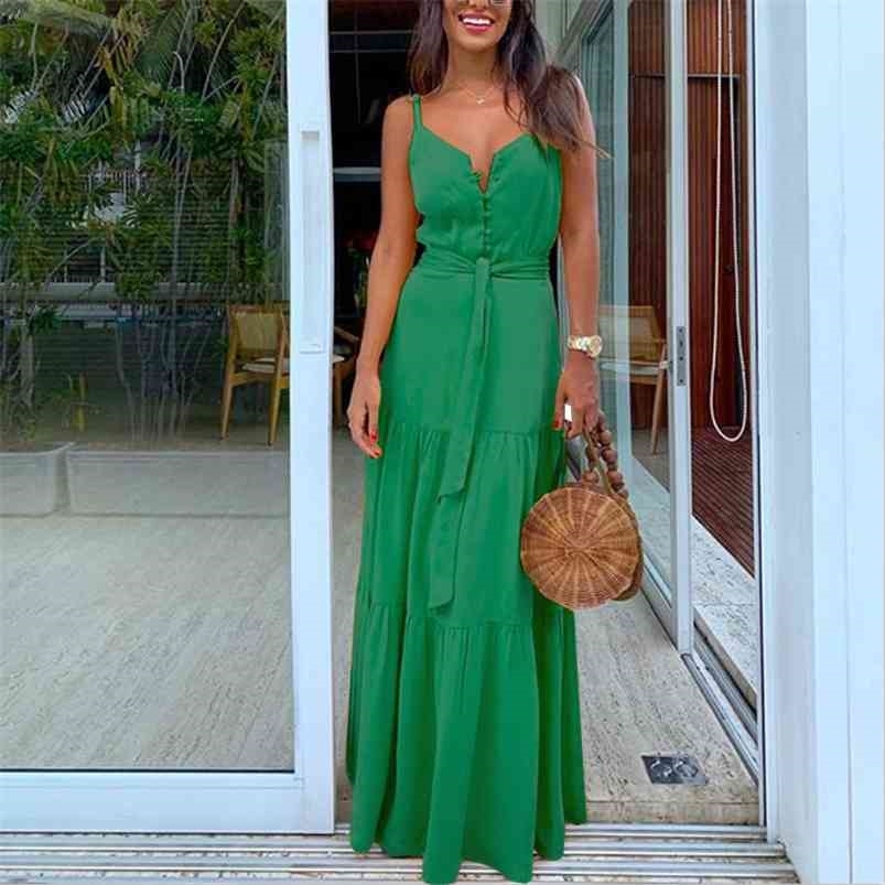 Summer Green Tunic Maxi Dress V Neck Robe Femme Belt Elegant Ruffles Party Long Dresses Spaghetti Strap Casual Vestidos Mujer 210701, Blue
Summer Green Tunic Maxi Dress V Neck Robe Femme Belt Elegant Ruffles Party Long Dresses Spaghetti Strap Casual Vestidos Mujer 210701, Blue