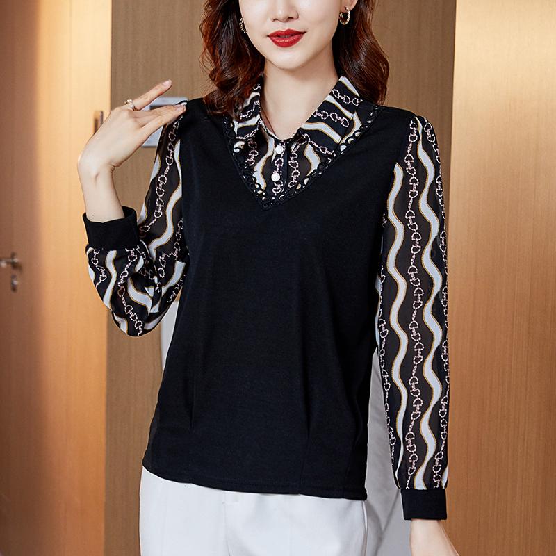 Women's Blouses & Shirts COIGARSAM Blouse Women Spring 2021 Chiffon Loose Blusas Womens Tops And, As picture 
Women's Blouses & Shirts COIGARSAM Blouse Women Spring 2021 Chiffon Loose Blusas Womens Tops And, As picture