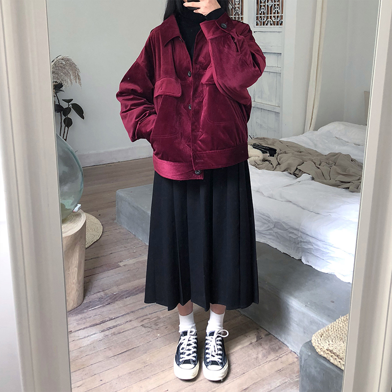 3 colors Spring Autumn Female long Skirts Women High Waist long pleated Skirt solid color a line skirt womens X150 210306