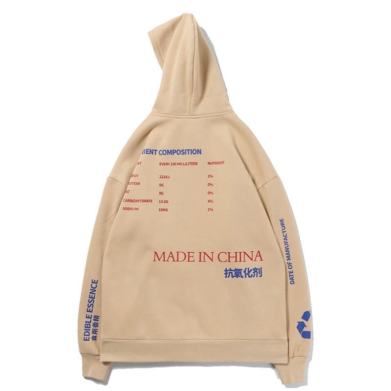 ICPANS Hoodies Men/Women Casual Hooded Streetwear Sweatshirts Hip Hop Harajuku Male Tops Lemon Tea Printed Fleece Pullover 201020