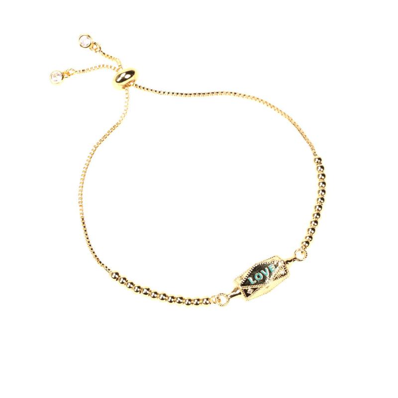 Charm Bracelets Copper Enamel Pendant Bracelet For Woman Fashion Love Alphabet Lucky Lady Jewelry Brass Beads Gold Plated Chain Party Gift
Charm Bracelets Copper Enamel Pendant Bracelet For Woman Fashion Love Alphabet Lucky Lady Jewelry Brass Beads Gold Plated Chain Party Gift