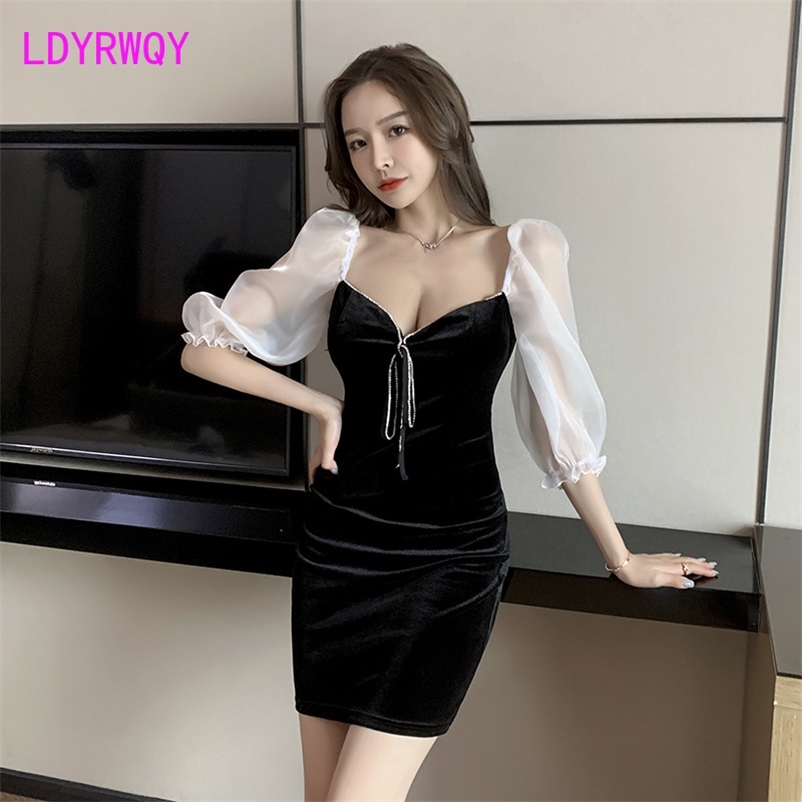 Nightclub women' sexy low cut dress with buttocks Office Lady Sheath Solid Zippers Knee-Length 210603, Black
Nightclub women' sexy low cut dress with buttocks Office Lady Sheath Solid Zippers Knee-Length 210603, Black