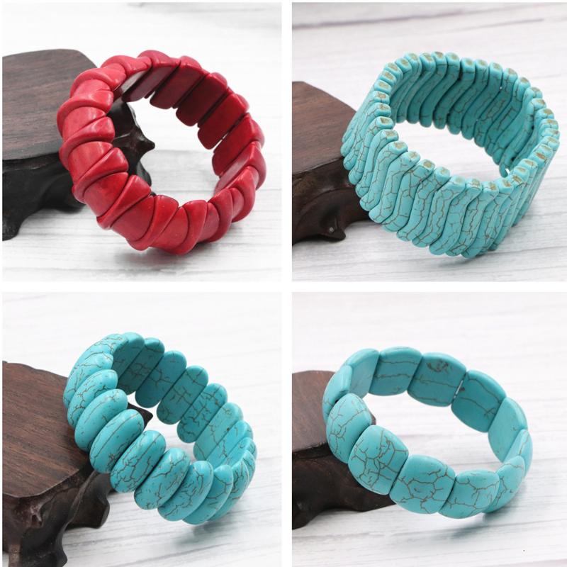 Charm Bracelets 6 Style Turquoises Stone Beads Strand Bracelet For Women Men Couples Love Friendship Lucky Bangle Wrist Jewelry B255
Charm Bracelets 6 Style Turquoises Stone Beads Strand Bracelet For Women Men Couples Love Friendship Lucky Bangle Wrist Jewelry B255