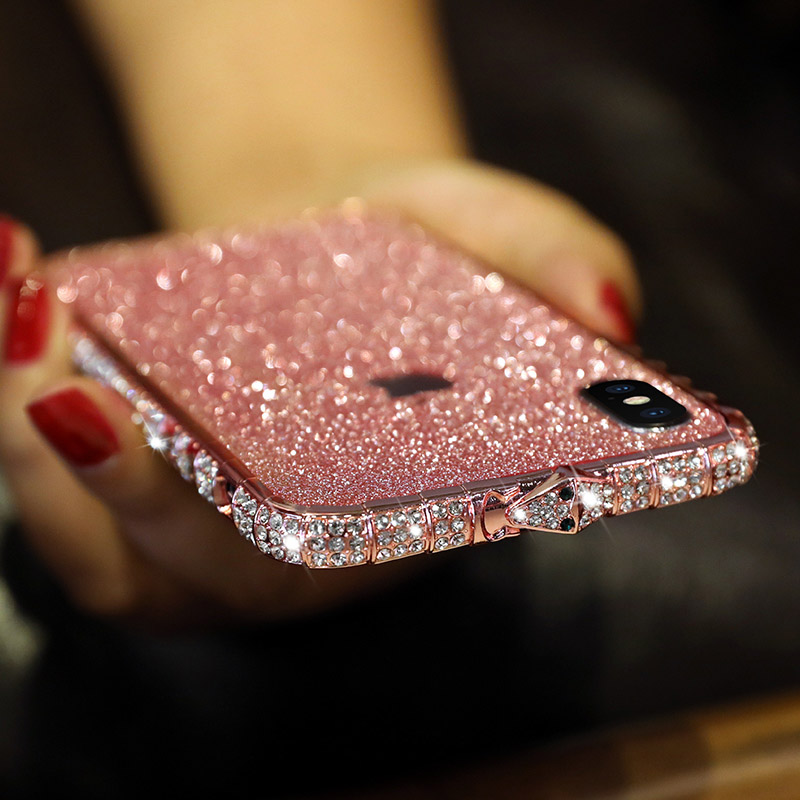Phone Cases for IPhone 11Pro Max 7 X XR XSMAX 8 6 6s Plus Bling Diamond Transparent Crystal Soft TPU Back Cover, Rose gold
Phone Cases for IPhone 11Pro Max 7 X XR XSMAX 8 6 6s Plus Bling Diamond Transparent Crystal Soft TPU Back Cover, Rose gold