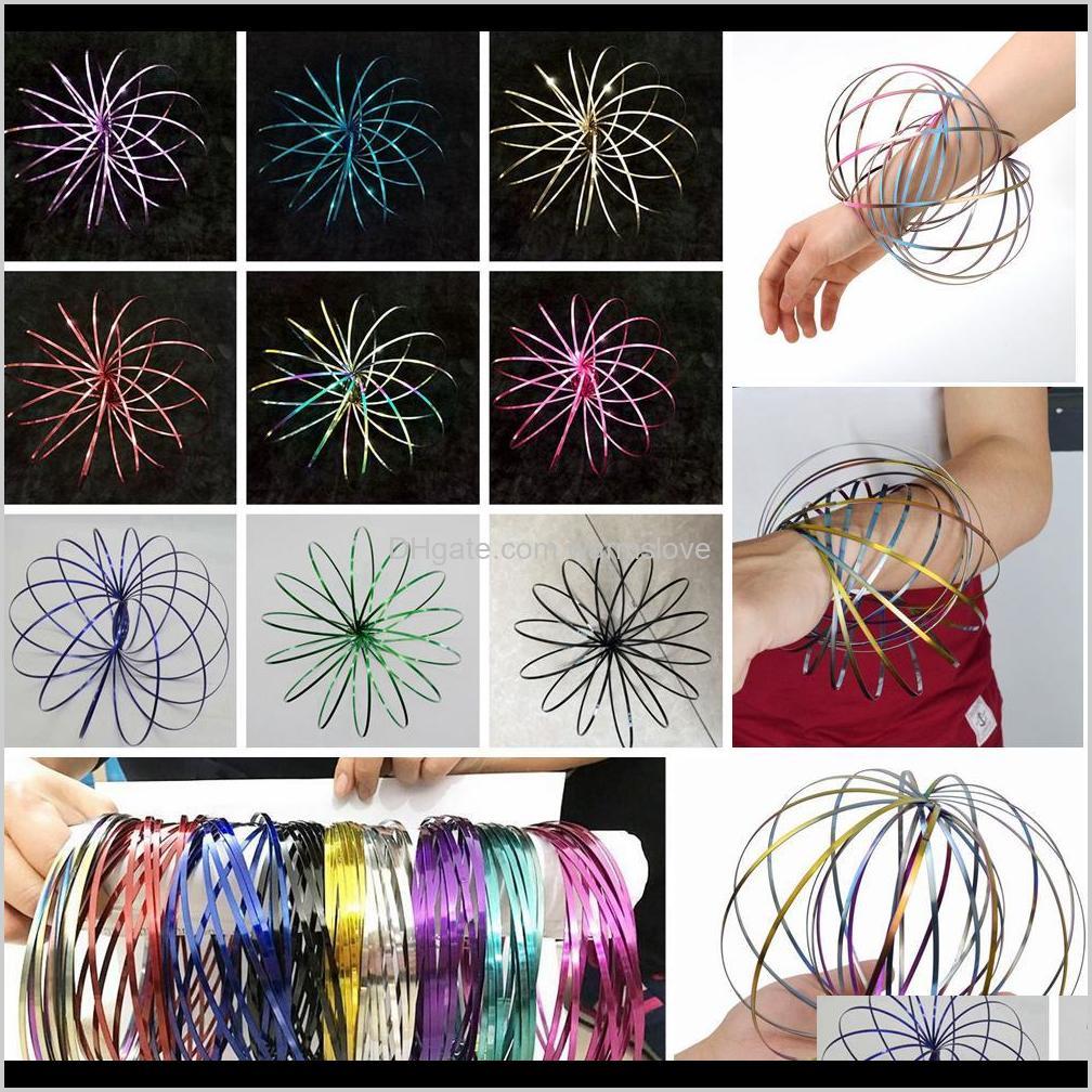 Colorful Flow Rings Spinner Toroflux Stainless Metal Flow Rings Arm Interactive Cool Toys Kinetic Bracelet Science Educational Tool 11 Nm8Up
Colorful Flow Rings Spinner Toroflux Stainless Metal Flow Rings Arm Interactive Cool Toys Kinetic Bracelet Science Educational Tool 11 Nm8Up