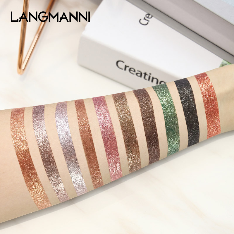 10 Colors Shimmer Liquid Eyeshadow Glitter Eye Shadow Cream Waterproof Long Lasting Cosmetics Set