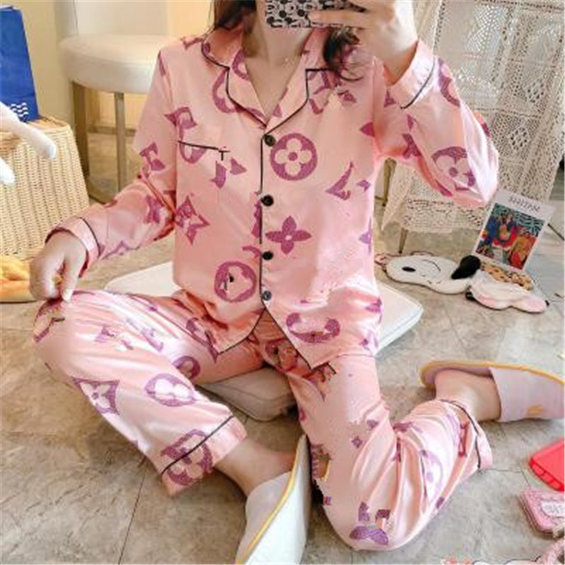 Women customized INS pajamas classic style high quality Luxurys fashion Sleepwear Women new summer autumn Home sleep cloth, Color-2
Women customized INS pajamas classic style high quality Luxurys fashion Sleepwear Women new summer autumn Home sleep cloth, Color-2