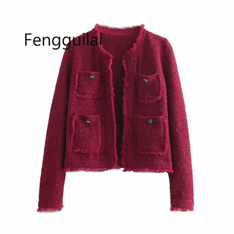 Women' Jackets Elegant Soft Tweed Jacket Tassel Long Sleeves O Neck Female Office Lady Coat Wine Red Women Short Cardigan, Burgundy
Women' Jackets Elegant Soft Tweed Jacket Tassel Long Sleeves O Neck Female Office Lady Coat Wine Red Women Short Cardigan, Burgundy