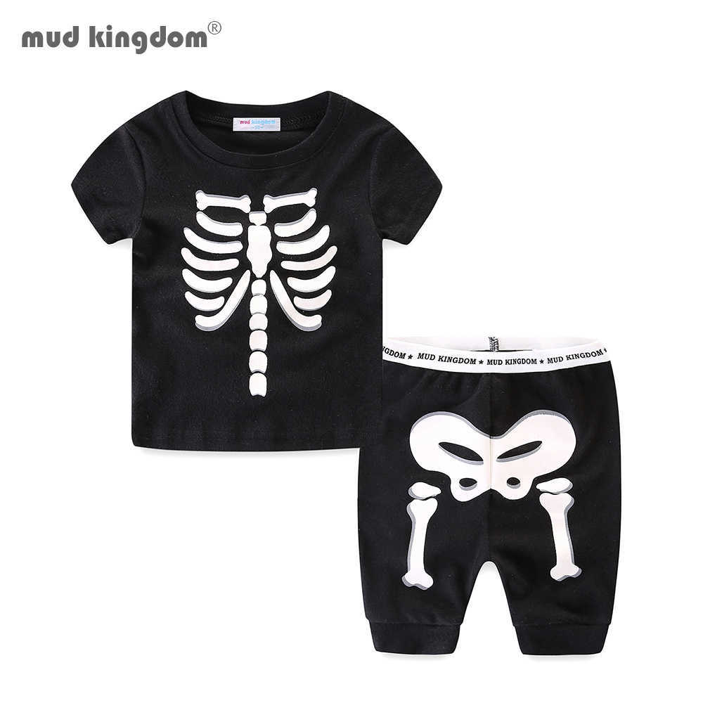 Mudkingdom Boys Outfits Skeleton Glowing T-Shirts Kids Summer Clothes Set 210615, Black shorts
Mudkingdom Boys Outfits Skeleton Glowing T-Shirts Kids Summer Clothes Set 210615, Black shorts