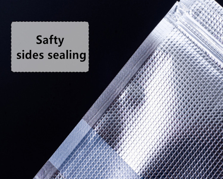 100pcs Stand up Embossed Silver Aluminum Foil Window Zip Lock Bag Resealable Visiable Display Food Snack Coffee Meat Dried Fruits Nuts Beans Packaging