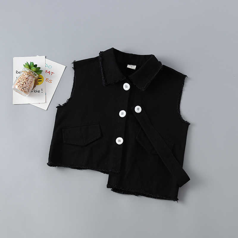 2-7 years high quality girl vest outerwear coat spring autumn fashion solid kid children girls waistcoats 210615, Black
2-7 years high quality girl vest outerwear coat spring autumn fashion solid kid children girls waistcoats 210615, Black