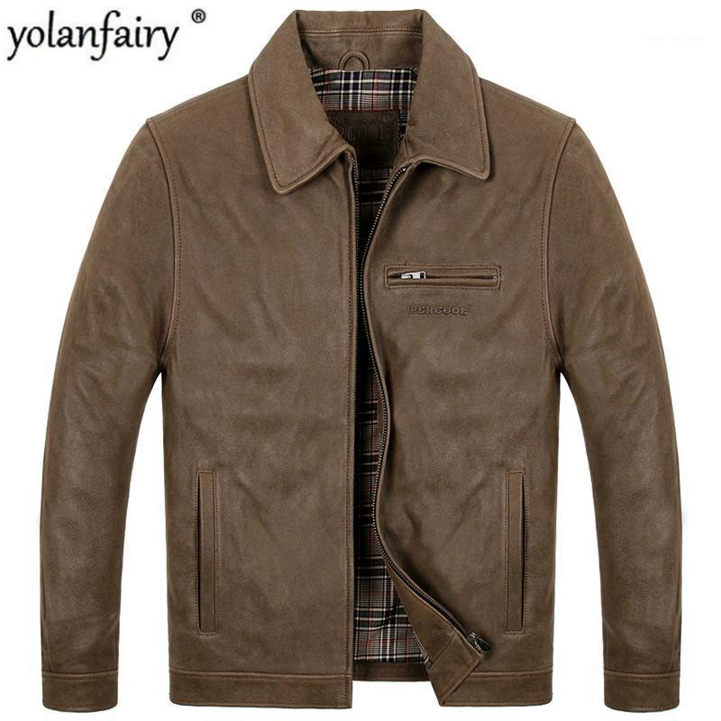 Men's Leather & Faux Genuine Jacket Men Real Cow Autumn Winter For Mens Clothing Vintage Plus Size Casacos A005-2 YY766, Black
Men's Leather & Faux Genuine Jacket Men Real Cow Autumn Winter For Mens Clothing Vintage Plus Size Casacos A005-2 YY766, Black
