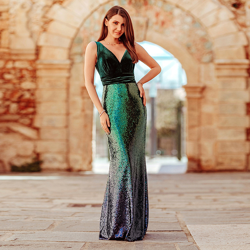 2021 New Sexy Dark Green Evening Long V-neck Veet Sequined Formal Mermaid Prom Party Es Abiye Gece Elbisesi Nne9
2021 New Sexy Dark Green Evening Long V-neck Veet Sequined Formal Mermaid Prom Party Es Abiye Gece Elbisesi Nne9