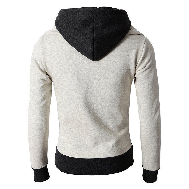 Men's Hoodies Sweatshirts Zipper Spring Autumn Fleece Hooded Men Sportswear Scarf Collar Slim Fit Top Male Fashion Hoody Man 220915Z
