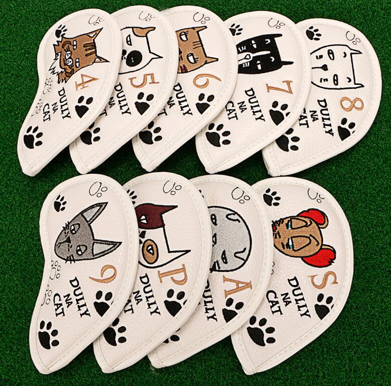 New golf iron set, cue cap set, cartoon lazy hat protective sleeve, 9 pcs/set of four colors, OEM customized high quality
New golf iron set, cue cap set, cartoon lazy hat protective sleeve, 9 pcs/set of four colors, OEM customized high quality