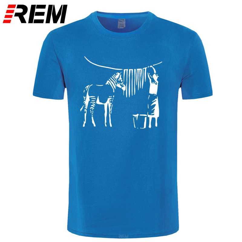 banksy zebra t shirt Print Short Sleeve S-3xl Normal Gift Fashion summer Pictures 210629