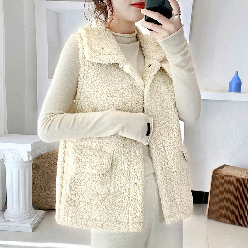 2021 New Women' waistcoat autumn winter jacket wear Korean of fur and plush vest 82H4, Light brown
2021 New Women' waistcoat autumn winter jacket wear Korean of fur and plush vest 82H4, Light brown
