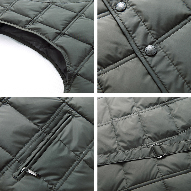Duck Down Sleeveless Jacket For Men Winter Windbreaker Parka Warm Thick Vest Male Casual Outerwear Snow Waistcoat With Pockets 201225