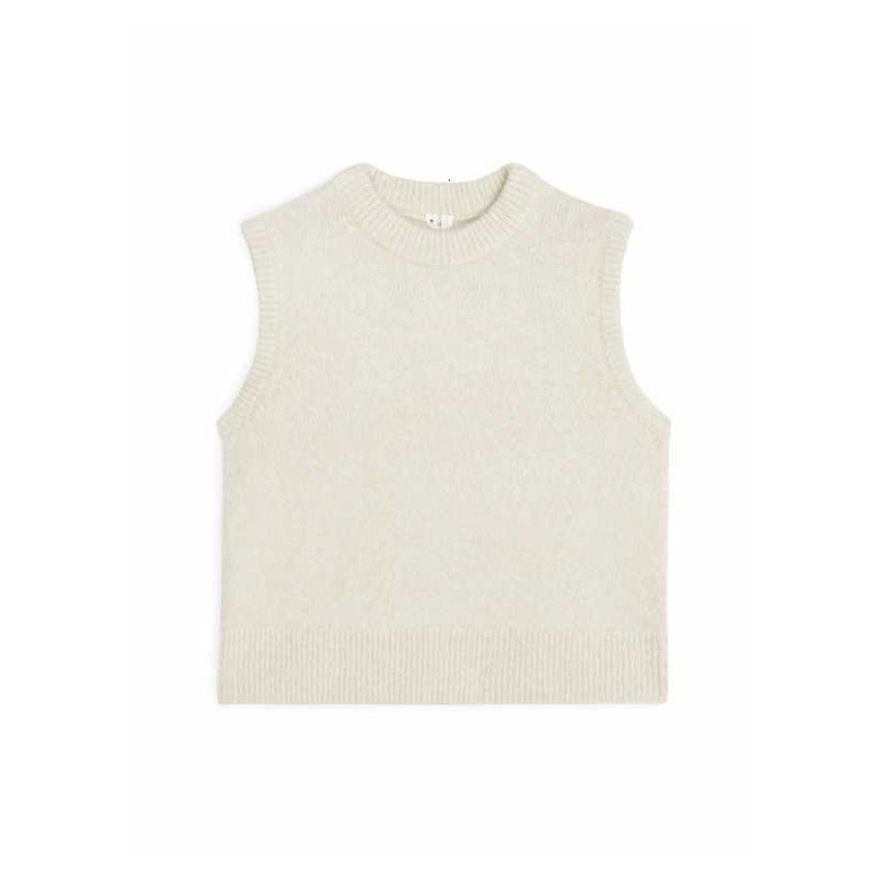 Vests Arket Autumn Fashion Versatile Twocolor Round Neck Sleevels K193E3294579