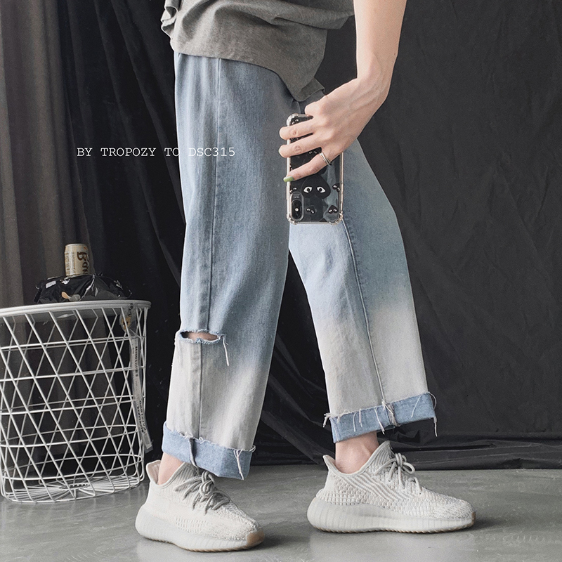 2021 New Men's Loose Gradient Color Baggy Homme Casual Pants Classic Style Cargo Pocket Jeans Black/blue Biker Denim Trousers S-2xl J9is, Blue gradient
2021 New Men's Loose Gradient Color Baggy Homme Casual Pants Classic Style Cargo Pocket Jeans Black/blue Biker Denim Trousers S-2xl J9is, Blue gradient