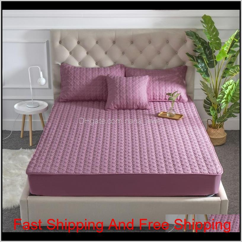 Thicken Quilted Mattress Cover King Quilted Bed Fitted Bed Sheet Anti-Bacteria Mattress Topper Pink Bed Pad Protector Hot 201218 Fh3Rg
Thicken Quilted Mattress Cover King Quilted Bed Fitted Bed Sheet Anti-Bacteria Mattress Topper Pink Bed Pad Protector Hot 201218 Fh3Rg