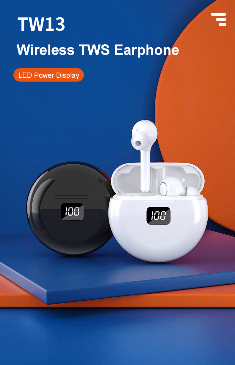 tw13 tws portable wireless bluetooth headphones v5.0 3d stereo dual microphone noise-canceling earphones with 300mah charging box auto conne
tw13 tws portable wireless bluetooth headphones v5.0 3d stereo dual microphone noise-canceling earphones with 300mah charging box auto conne