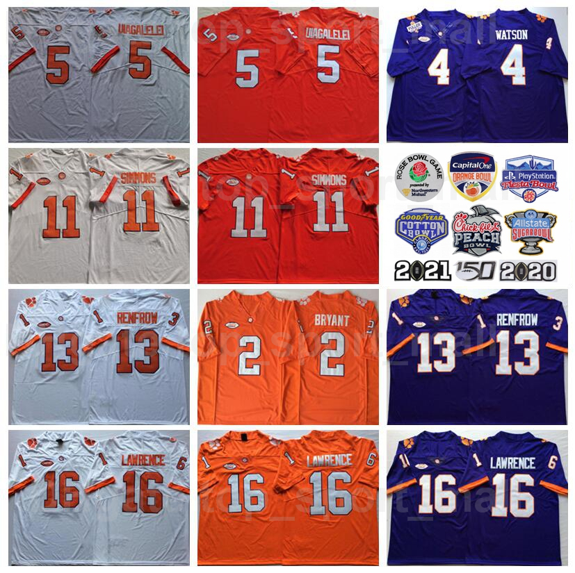 NCAA Clemson Tigers College 5 DJ Uiagalelei Jersey Football 11 Isaiah Simmons 16 Trevor Lawrence 2 Kelly Bryant 4 Deshaun Watson 13 Hunter Renfrow University Home, 13 orange
NCAA Clemson Tigers College 5 DJ Uiagalelei Jersey Football 11 Isaiah Simmons 16 Trevor Lawrence 2 Kelly Bryant 4 Deshaun Watson 13 Hunter Renfrow University Home, 13 orange