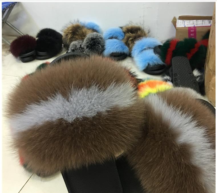 Slippers Summer Women Fur Real Slides Female Indoor Flip Flops Casual Raccon Sandals Furry Fluffy Plush Shoes
Slippers Summer Women Fur Real Slides Female Indoor Flip Flops Casual Raccon Sandals Furry Fluffy Plush Shoes