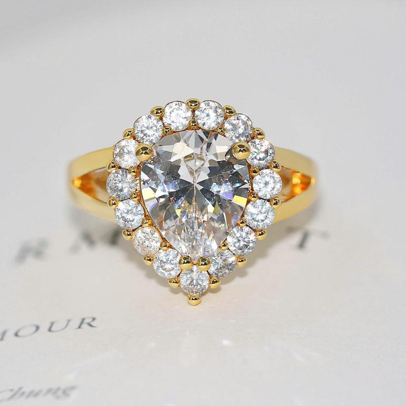 Wedding Rings For Women Delicate Princess Tears Water Drop 3A+ Zirconia Gold Color Engagement Gift Fashion Jewelry R626, Slivery;golden
Wedding Rings For Women Delicate Princess Tears Water Drop 3A+ Zirconia Gold Color Engagement Gift Fashion Jewelry R626, Slivery;golden