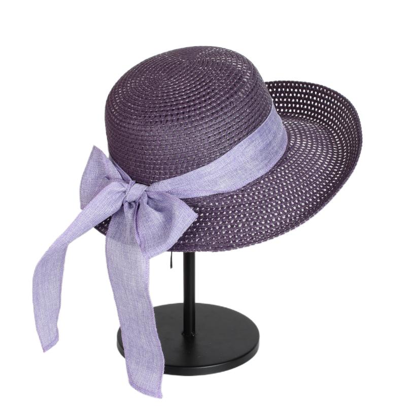 Wide Brim Hats Korean Bowknot Straw Hat Beach Women's Summer Leisure Versatile Big Eaves Vacation Cool, Pink 
Wide Brim Hats Korean Bowknot Straw Hat Beach Women's Summer Leisure Versatile Big Eaves Vacation Cool, Pink