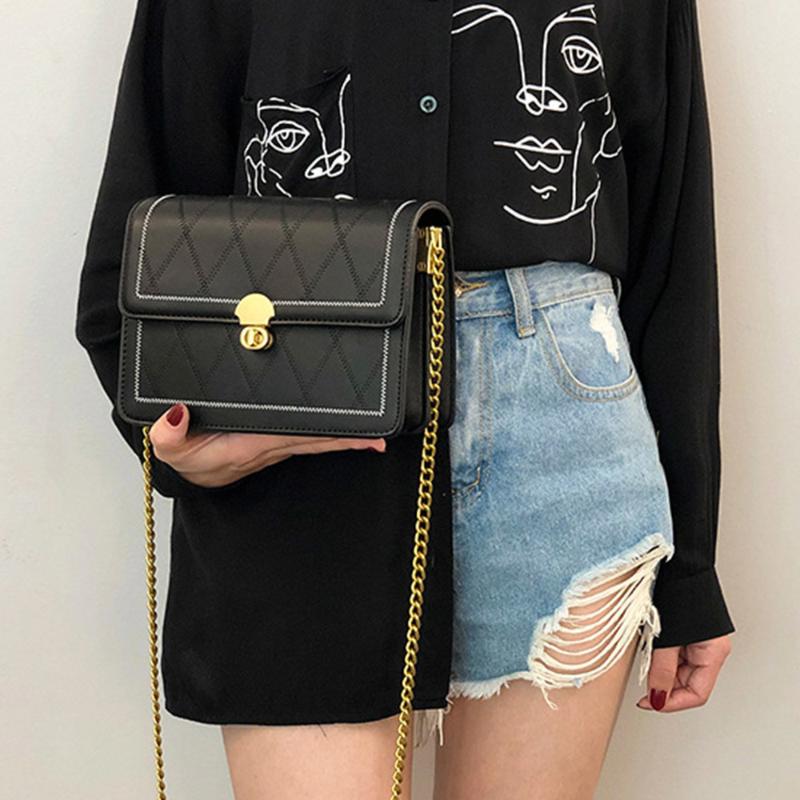 Women Bag Shoulder Bag Patchwork 2021 New Wave Chain Fashion Wild Messenger Portable Small Square, Black
Women Bag Shoulder Bag Patchwork 2021 New Wave Chain Fashion Wild Messenger Portable Small Square, Black