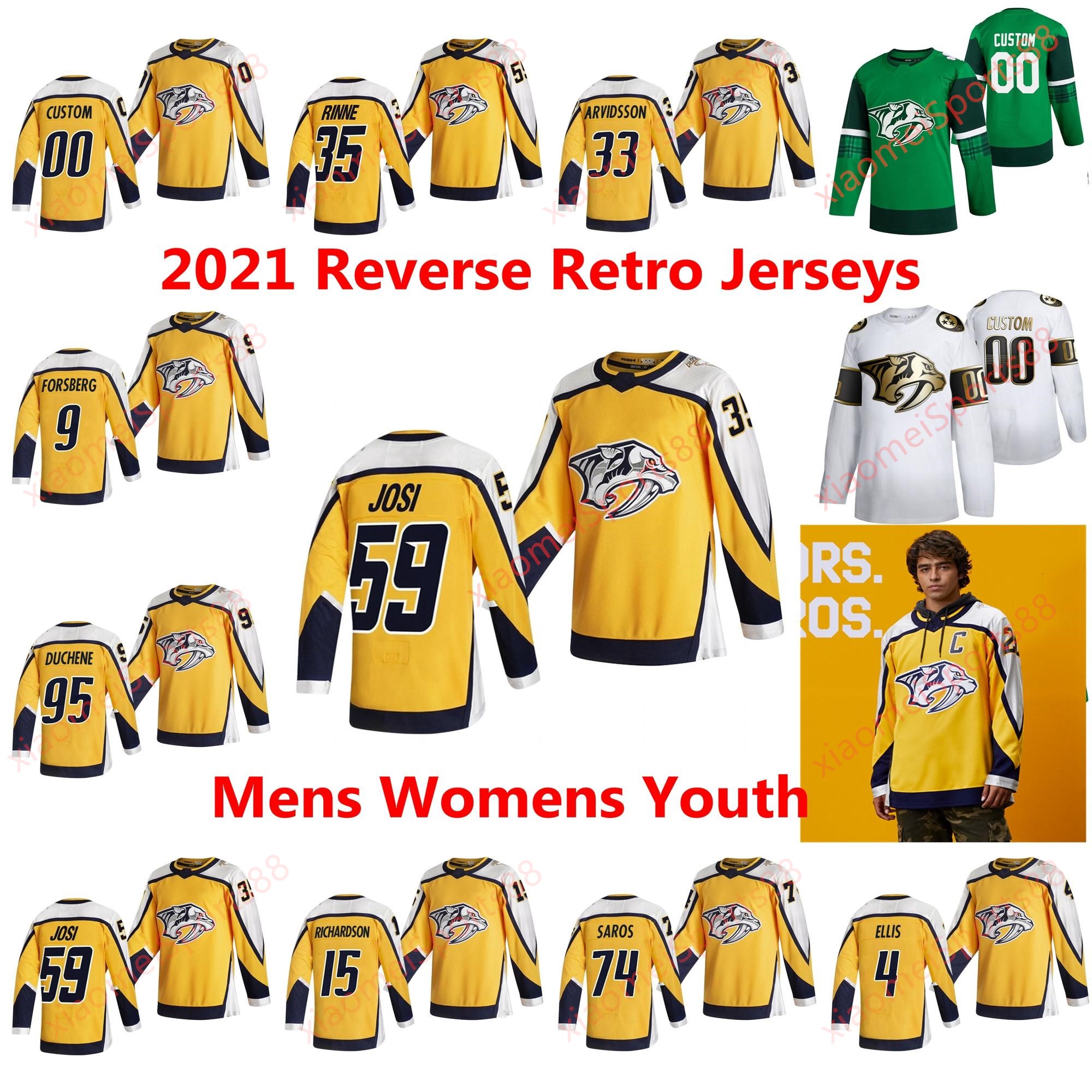 Nashville Predators 2021 Reverse Retro Hockey Jerseys Daniel Carr Dante Fabbro Mikael Granlund Yannick Weber Nick Bonino Custom Stitched, As shown in illustration
Nashville Predators 2021 Reverse Retro Hockey Jerseys Daniel Carr Dante Fabbro Mikael Granlund Yannick Weber Nick Bonino Custom Stitched, As shown in illustration