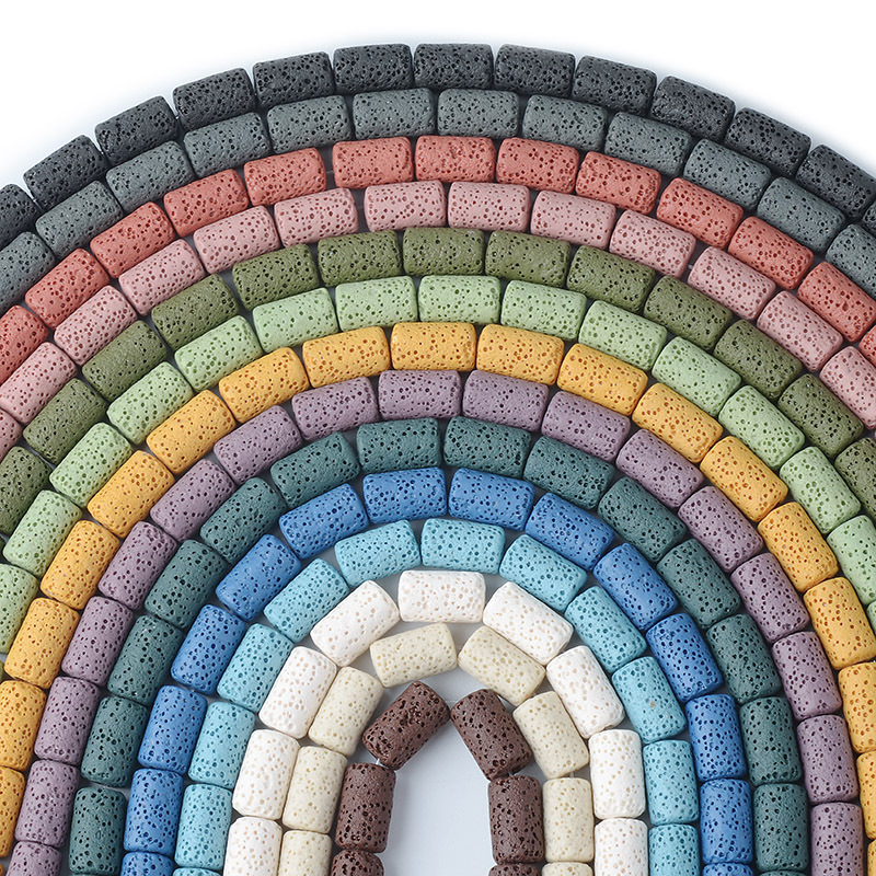 8mmX15mm Volcanic cylinder Lava stone Loose Beads DIY Essential Oil Diffuser Charm Bracelets Jewelry Making Accessories
8mmX15mm Volcanic cylinder Lava stone Loose Beads DIY Essential Oil Diffuser Charm Bracelets Jewelry Making Accessories