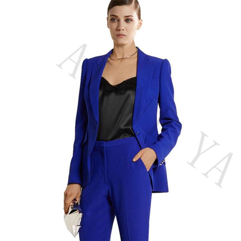Women's Suits & Blazers Jacket+Pants Womens Business Blazer Royal Blue Female Office Uniform Formal Work Wear Ladies Trousers 2 Pieces Set, Black
Women's Suits & Blazers Jacket+Pants Womens Business Blazer Royal Blue Female Office Uniform Formal Work Wear Ladies Trousers 2 Pieces Set, Black