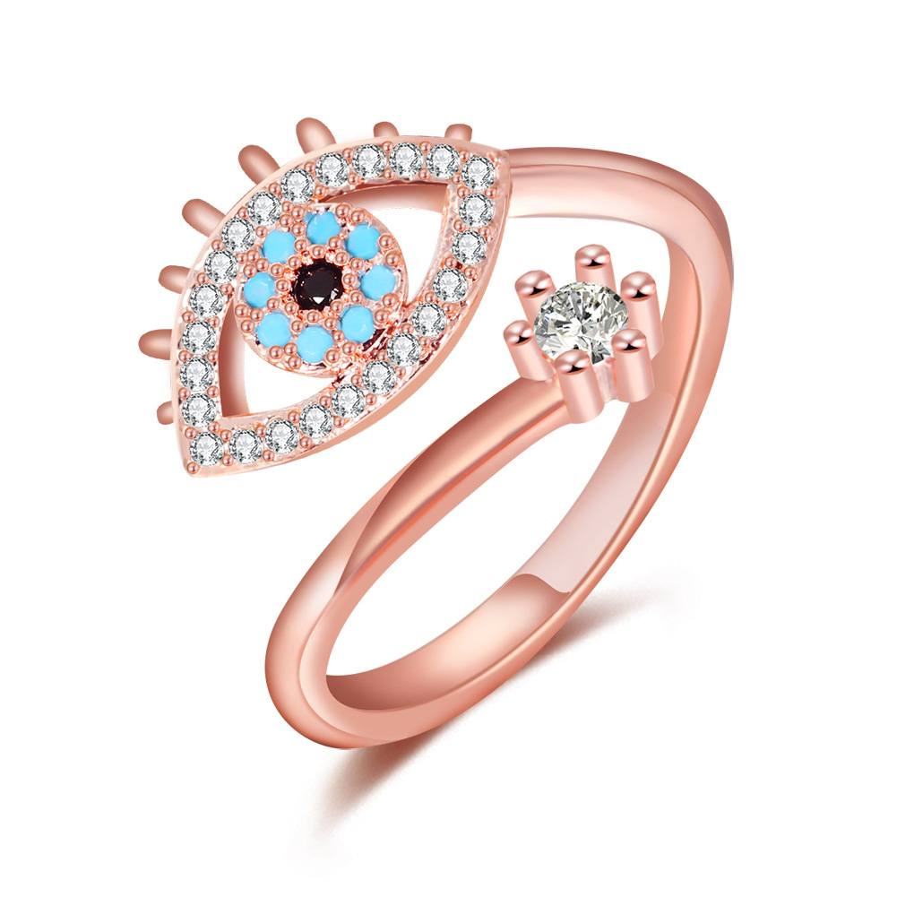 Adjustable Ring for Women Rose Gold Color Blue Crystal Evil Eye Necklace Wedding Jewelry Sets Girls Party Trendy Fashion Bracelet
Adjustable Ring for Women Rose Gold Color Blue Crystal Evil Eye Necklace Wedding Jewelry Sets Girls Party Trendy Fashion Bracelet