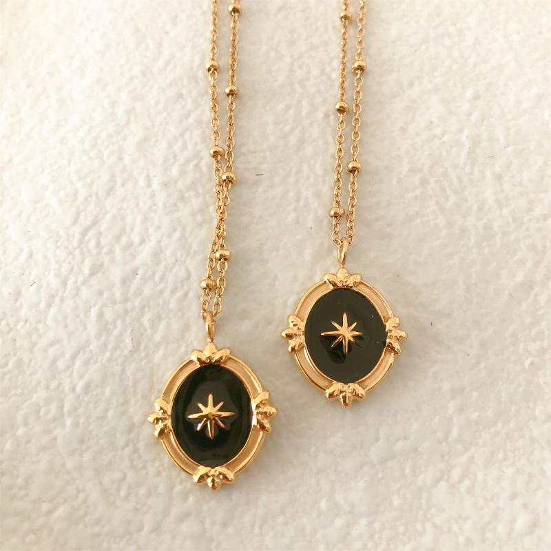 Pendant Necklaces Fashion Women Stainless Steel Platinum Cold Wind Light Luxury Niche Eight Pointed Star Personalized, Silver
Pendant Necklaces Fashion Women Stainless Steel Platinum Cold Wind Light Luxury Niche Eight Pointed Star Personalized, Silver