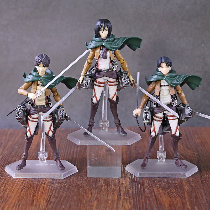 Figma Attack on Titan Eren Jaeger / Mikasa Ackerman / Levi Ackerman / PVC Action Figure Model Toy Figuirne 103, 417 no box
Figma Attack on Titan Eren Jaeger / Mikasa Ackerman / Levi Ackerman / PVC Action Figure Model Toy Figuirne 103, 417 no box