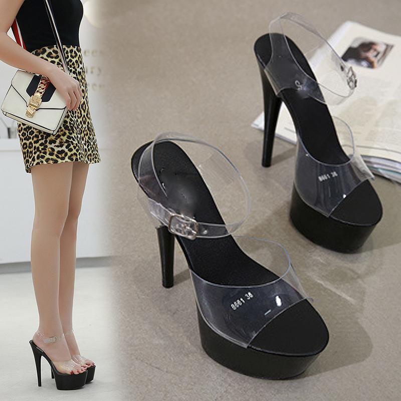 Ladies Thorndale Model Pole Dance PVC Transparent Crystal High Heels 15CM Shoes Sandals Performance High Heels, White
Ladies Thorndale Model Pole Dance PVC Transparent Crystal High Heels 15CM Shoes Sandals Performance High Heels, White