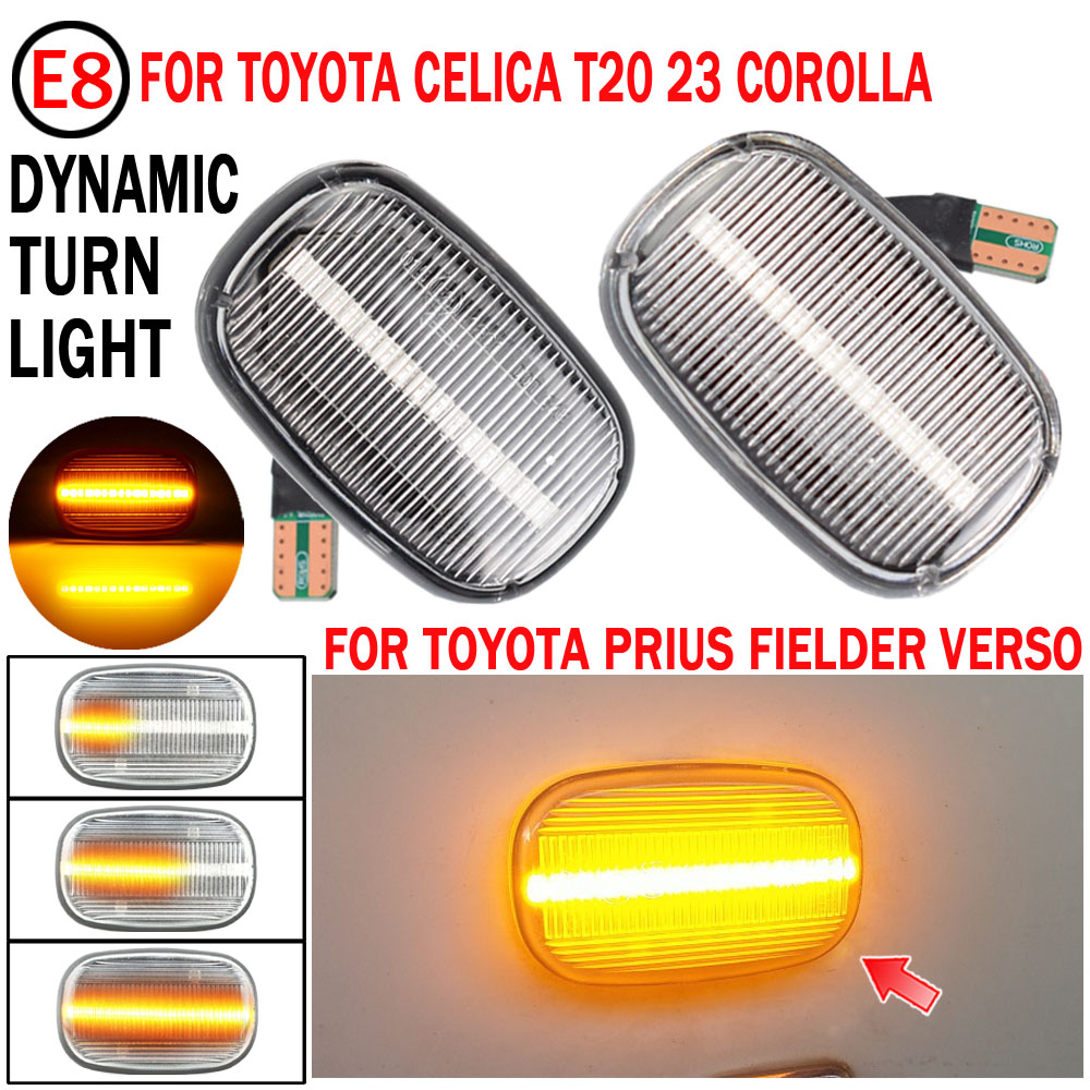 Led Dynamic Side Marker Turn Signal Lights For Toyota Celica T20 23 Corolla Caldina Avensis Starlet Prius Fielder Verso Runx MR2
Led Dynamic Side Marker Turn Signal Lights For Toyota Celica T20 23 Corolla Caldina Avensis Starlet Prius Fielder Verso Runx MR2