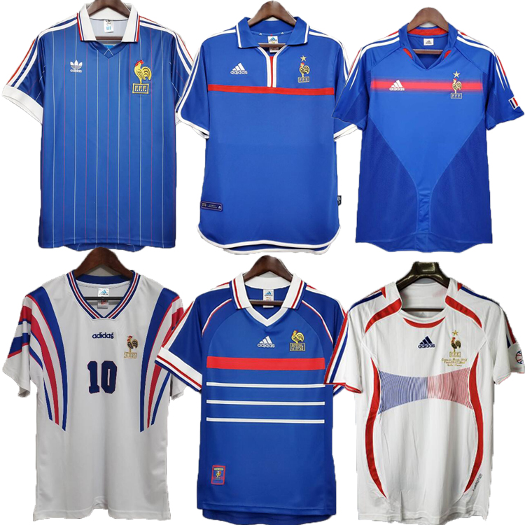 1998 2002 FRANCE RETRO VINTAGE ZIDANE HENRY MAILLOT soccer jersey 1996 2004 Football shirt Trezeguet away finals 2006 white 2000 classic Home camiseta de fUtbol
1998 2002 FRANCE RETRO VINTAGE ZIDANE HENRY MAILLOT soccer jersey 1996 2004 Football shirt Trezeguet away finals 2006 white 2000 classic Home camiseta de fUtbol