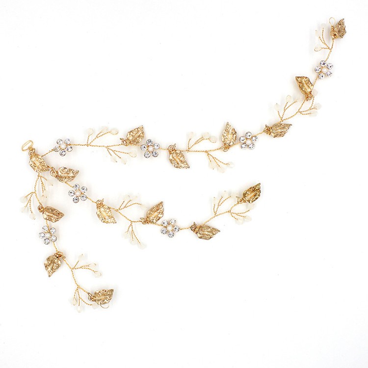 Fairy HeadPieces Gold with Ivory Wedding Accesosries Latest European Style Flowers Shape