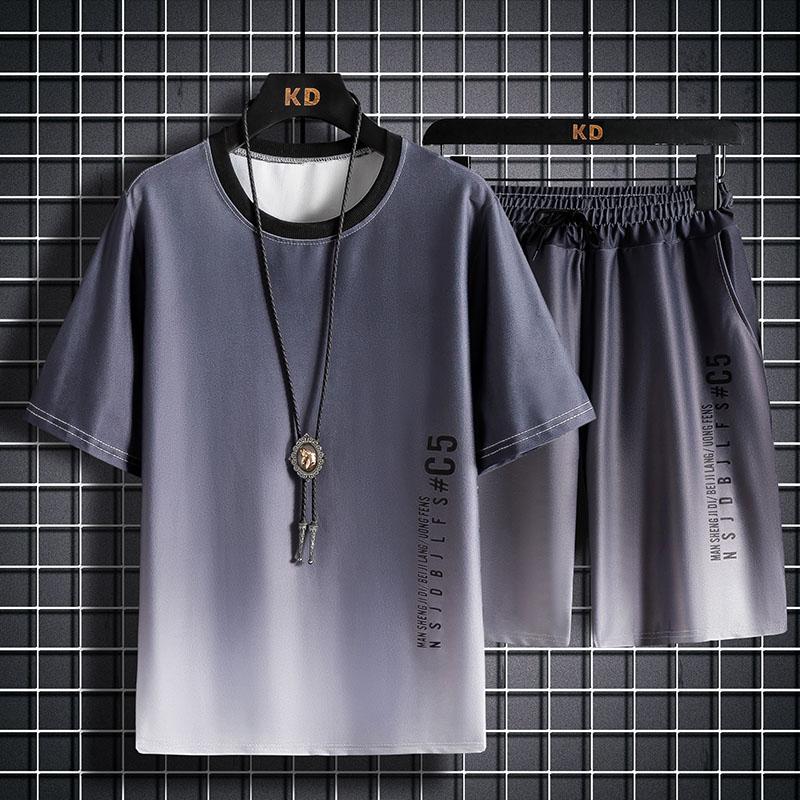 Men's Tracksuits VIANKANI 2021 Summer Suit Men Casual Trend Fashion Tracksuit Set 4 Color Cool Clothing Plus Size M-3XL, Gray
Men's Tracksuits VIANKANI 2021 Summer Suit Men Casual Trend Fashion Tracksuit Set 4 Color Cool Clothing Plus Size M-3XL, Gray